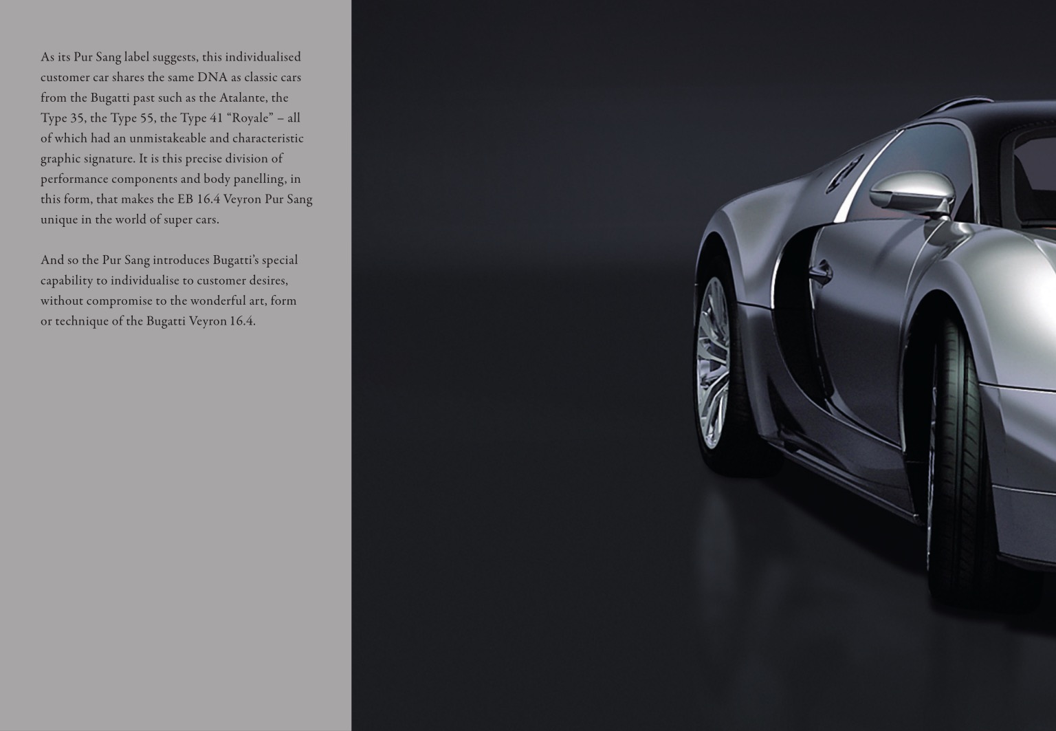 2007 Bugatti Veyron PurSang Brochure Page 23